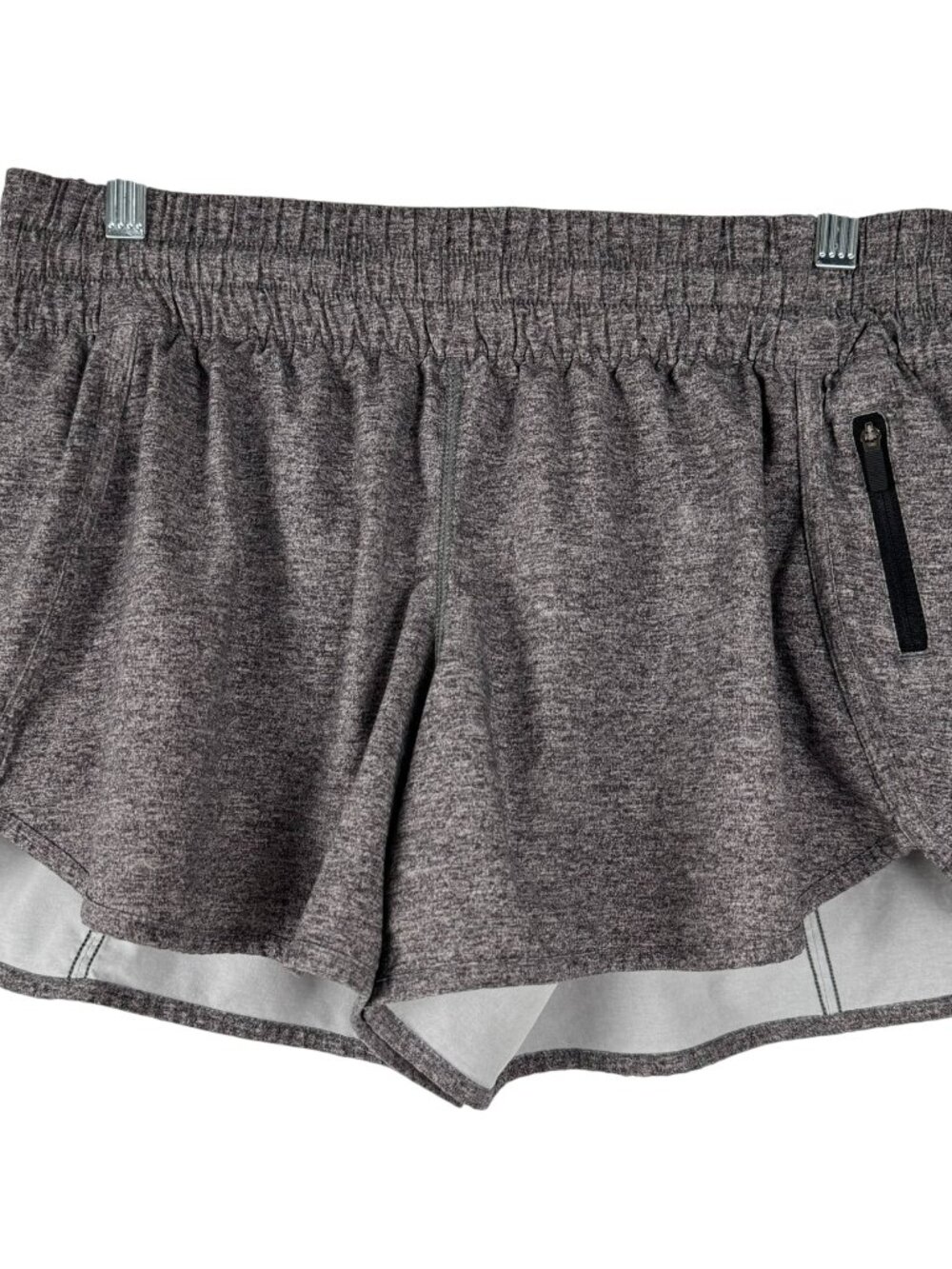 Lululemon Tracker Short V 4" Size 12 Heather Lux Multi Black Gray SS-2386